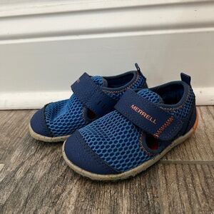 Merrell Shoes sandals summer water blue orange toddler 5.5